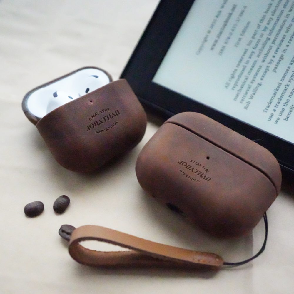 AirPods 4 and pro 2 Leather Case - Custom Genuine AirPods Leather Case