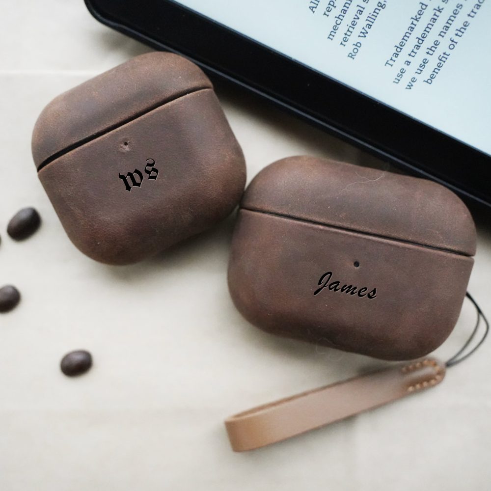 AirPods 4 and pro 2 Leather Case - Custom Genuine AirPods Leather Case